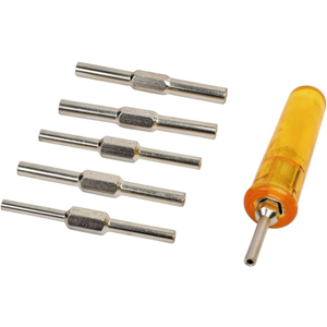 PRAZTECH ®   Kit d'outils de démontage du ressort de montre |   6 clés à double extrémité (12 tailles) |   Outil de démontage de moyeu de montre - Product Image 1