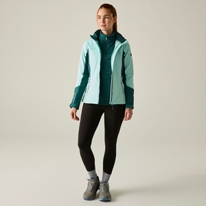 Wholesale <b>Women's</b> Hooded Softshell <b>Jacket</b> Casual Outdoor Windproof Full Zip Utility Pocket Lightweight Weather Resistant Outwear - Product Image 6