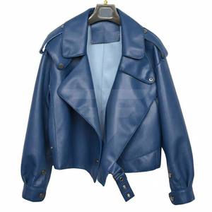 Concevez votre propre veste de moto en cuir pour femme, veste en cuir respirante de haute qualité à manches longues - Product Image 1