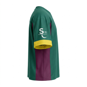 Camisetas Deportivas Ligeras Sublimadas y Bordadas Personalizadas, 100% Poliéster, Tejido de Secado Rápido, Manga Corta, Logotipo Personalizado en la Parte Delantera, para Adolescentes - Product Image 3
