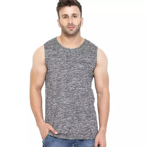 Custom Made Plus Size Men's Fitness Gym Tank Tops Breathable Casual Sport Vest Singlets <b>Direct</b> Sublimation Printing Knitted - Product Image 6