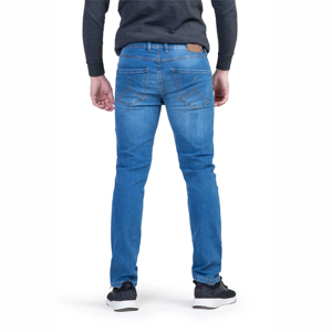 Jeans de Mezclilla Elásticos Smart Fit, Color Azul Primavera, Corte Slim Fit, Pierna Ajustada, Cómodos, Mezcla de Algodón, Estilo Casual y Urbano para Hombre - Product Image 2