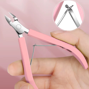 Coupe-cuticules rose en silicone pour salon de manucure, ciseaux à cuticules pour ongles des doigts et des orteils - Product Image 4