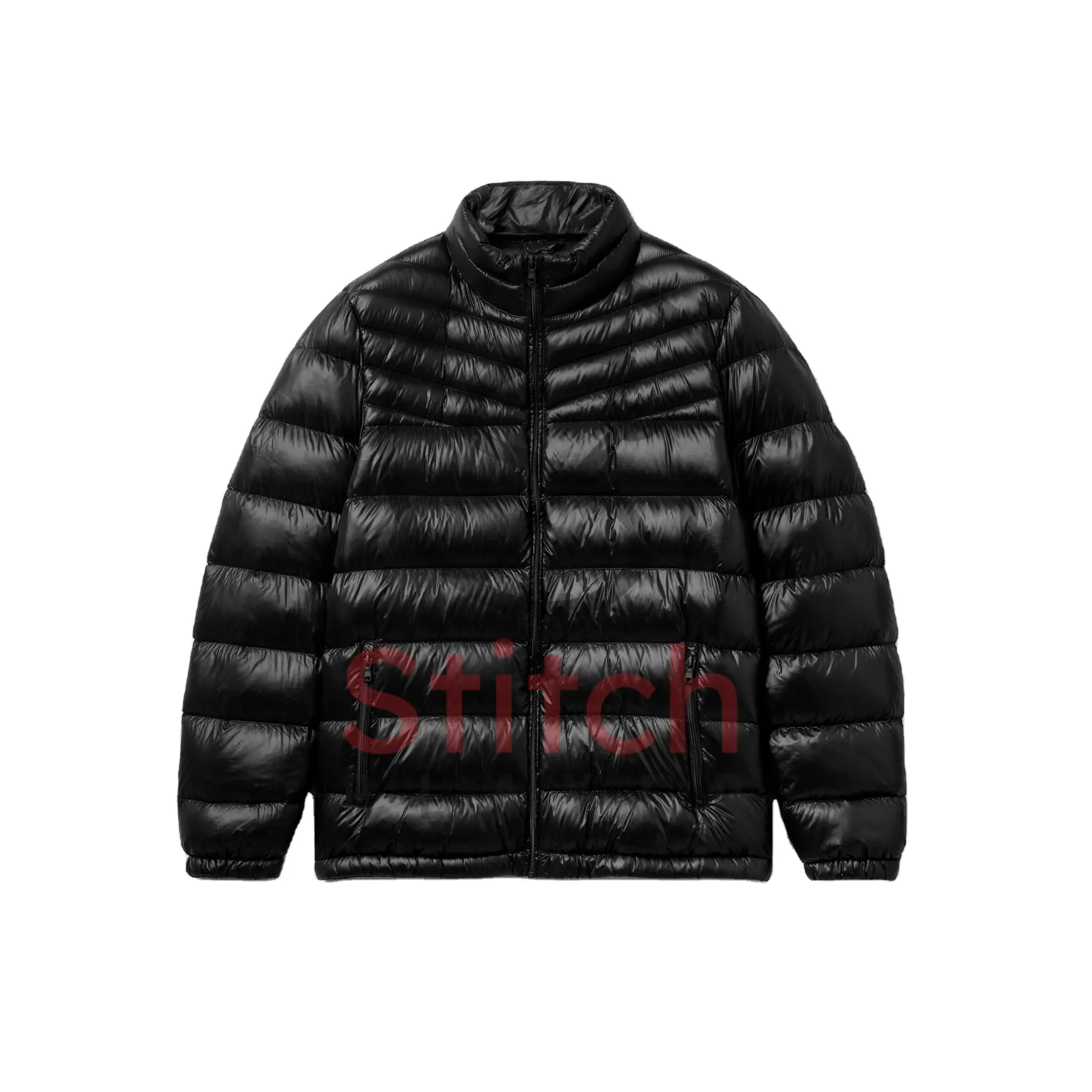 Top Kwaliteit Rode Custom Puffer Jas/Puffy Jas/Gewatteerde