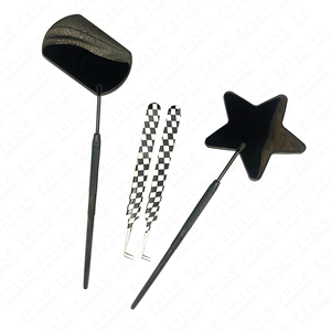 Stainless Steel Eyelash Extension Tweezers Diamond Grip Paper Coated Mirror Finish Precision Lash <b>Tool</b> Professional Use - Product Image 5