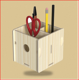 Custom PP <b>Foam</b> Pen Holder <b>Square</b> Standing Pencil Holder Desk Organizer Office Storage - Product Image 6