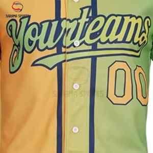 Maillot de baseball en polyester respirant style streetwear, design personnalisé tendance - Product Image 3