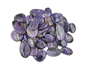 Gemas de Charoita Natural Sueltas en Cabujón, Alta Calidad, Color Morado, Tamaño Libre, Corte Ovalado, Suministro al por Mayor, Rusia, TASBIYA GEMS Third - Product Image 2