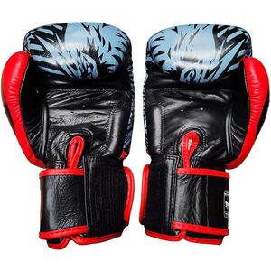 Leather Boxing <b>Gloves</b> Additional Padding for <b>Knuckles</b> Back Support Extra Wrist Support Hook Loop Closure Custom Printed <b>Gloves</b> - Product Image 2