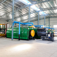 500kg-5 tonnes mini petite usine de pyrolyse en plastique à diesel et essence et usine de raffinerie machine de distillation par pyrolyse en plastique