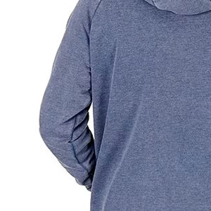 Sudadera con Capucha Azul para Hombre, Manga Larga, Logotipo Bordado, Bolsillo en el Pecho Izquierdo, Corte Regular Informal, Ropa de Otoño - Product Image 3