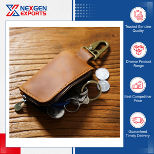 Porta Llaves de Coche de Cuero PU Hecho a Mano de Estilo Vintage de la Mejor Calidad, con Logotipo Personalizado en Pedidos al por Mayor - Product Image 3