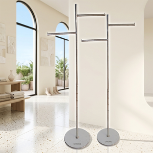 Présentoir de Vêtements Portable Moderne en Métal Bros Display, Pliable, Robuste, à Niveaux, pour Magasin de Détail - Product Image 2