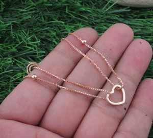 Collar con Colgante de Corazón Vintage de Plata de Ley 925, Chapado en Platino, Amuleto de Amor, Joyería Fina Romántica, Regalo de Aniversario - Product Image 1