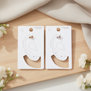 Orecchini a clip Zylo Fashion con design a fiore e diamante, confezione singola, in acciaio, 6 mm - Product Image 3