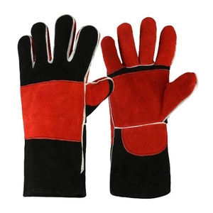 Guantes de Soldadura Reforzados de Piel de Vacuno de Primera Calidad, con Puño de Seguridad, para Uso General, Resistentes al Fuego y al Calor - Product Image 1