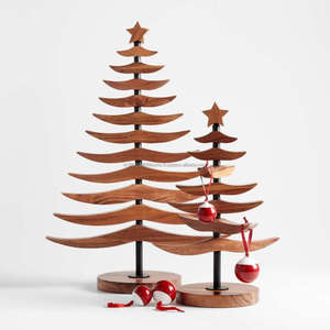 Ensemble d'objets décoratifs pour arbres de Noël en laiton à la mode Design moderne artisanat en métal en deux pièces de haute qualité pour un usage domestique - Product Image 2