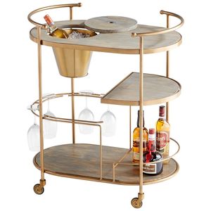 Meubles de bar pour la maison, chariot de service pour boissons, chariot à vin, chariot de bar en métal, chariot de service en acier inoxydable, chariot de bar à 4 niveaux - Product Image 5