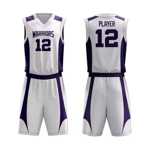 Uniforme de Baloncesto Transpirable de Secado Rápido, Tallas Grandes, Diseño de Logotipo Personalizado, Entrenamiento Deportivo, 100% Poliéster - Product Image 1