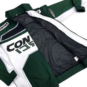 Conjunto Deportivo Personalizado de Invierno para Hombre y Mujer, Chaqueta y Pantalones Deportivos Retro con Logotipo Bordado para Fitness y Running - Product Image 2