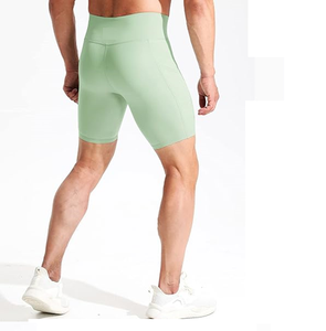 <b>Men's</b> Quick Dry Sport <b>Shorts</b> With Drawstring Mid Waist 2 In 1 <b>Compression</b> Inner Layer <b>Short</b> <b>Compression</b> Spandex Sport <b>Shorts</b> - Product Image 3