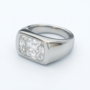 Elegante Anillo de Diamantes de Platino con Engaste de Canal, Joyería de Lujo Certificada por IGI para Bodas, Compromisos, Fiestas y Uso Diario - Product Image 3