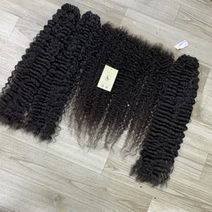 ผมดิบชาวพม่าผมหยิกจากเวียดนามลูกไม้สวิส13X6 HD ด้านหน้าผมมนุษย์ผมเวียดนาม - Product Image 2