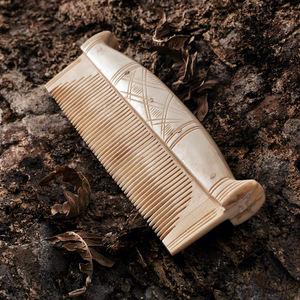 Premium Bone <b>Beard</b> Comb Handcrafted Hair Comb Smooth Detangling Pocket Comb for <b>Beard</b> Mustache Hair <b>Care</b> Grooming - Product Image 4