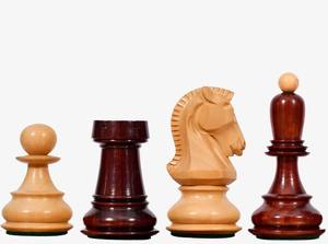 Échecs de luxe Dubrovnik 1950 Version 3.0, Roi en bois de rose et buis naturel, 3,75 pouces, au meilleur prix - Product Image 5