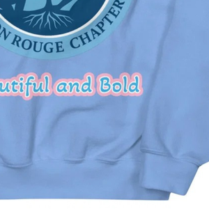 เสื้อสเวตเชิ้ตสีฟ้ากรมท่า พิมพ์ลายกราฟิก โลโก้  คอวี  ผ้าคอตตอนหนานุ่ม  ใส่ได้ทั้งผู้ชายและผู้หญิง  สไตล์ลำลอง  สตรีทแวร์  เสื้อแฟชั่น  ลายพิมพ์ - Product Image 6