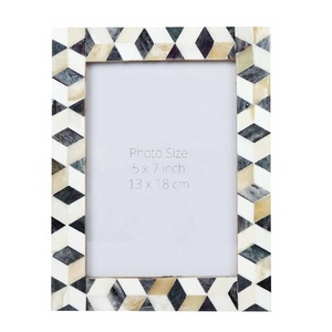 Handmade Bone Photo <b>Frame</b> Luxury White & Blue Inlay Tabletop Showcase Vintage Gifted Decorative <b>Picture</b> <b>Frame</b> for Home & Office - Product Image 3