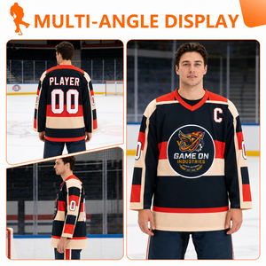 Maillot d'entraînement de hockey sur glace personnalisé de haute qualité pour adultes, sublimé, séchage rapide, respirant, écologique - Product Image 1