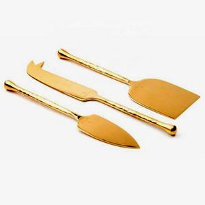 Brindille en métal gaufré avec abeille et papillon, poignée Unique faite à la main, nouveau Design, ensemble d'outils de coupe de fromage, ensembles de vaisselle occidentaux - Product Image 3