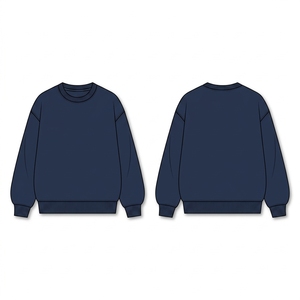 เสื้อสเวตเชิ้ตทรงบอยเฟรนด์สำหรับผู้หญิง สไตล์สตรีทแวร์ คอกลม ขายส่ง - Product Image 2