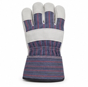Gants de rigger canadiens en cuir lisse, durables, respirants, flexibles, antidérapants, résistants à la chaleur, avec manchette renforcée, personnalisables - Product Image 3