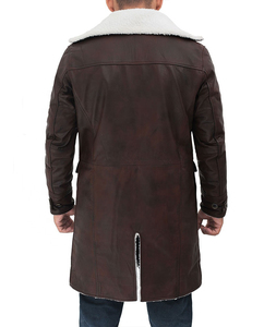 Abrigo de Cuero para Hombre, Cuero Sintético de Alta Calidad, Abrigo Largo Estilo Gabardina, Estilo Moderno, Ajuste Cómodo, Chaqueta de Moda de Invierno para Hombre - Product Image 3