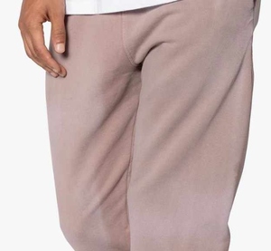 Pantalon de survêtement rose en molleton pour homme, taille élastique, coupe décontractée, respirant, tricoté, pour l'automne - Product Image 2
