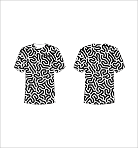 Camiseta de Manga Corta para Hombre con Estampado Geométrico, Cuello Redondo, Corte Regular, Impresión Digital, Ropa Casual, Venta al Por Mayor, OEM, Personalizada - Product Image 1