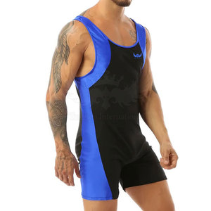 High Quality 100% Premium New Design Knitted Washed Breathable Eco-Friendly Quick Dry Spandex/Polyester O-Neck Casual <b>Wrestling</b> - Product Image 4
