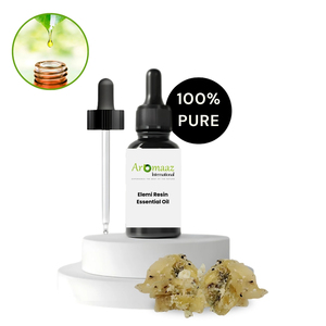 น้ำมันหอมระเหยอีเลมีเรซินบริสุทธิ์ 100% จาก Aromaaz International กลิ่นไม้หอม กลั่นด้วยไอน้ำ เหมาะสำหรับทุกสภาพผิว - Product Image 2