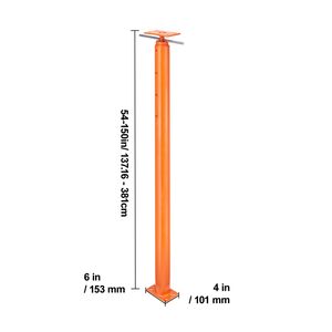 Martinetto per sollevamento casa e basamenti, con portata massima di 11200 libbre, altezza regolabile da 150 pollici, per pali e travi di supporto - Product Image 2