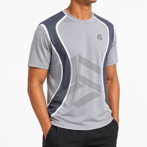 Camiseta Deportiva Formal Personalizada para Hombre |   Camiseta Deportiva de Secado Rápido y Transpirable de Poliéster/Algodón para Correr, Gimnasio y Entrenamiento |   OEM - Product Image 3