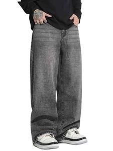 Jeans de Mezclilla Rectos para Hombre, Estilo Urbano, Cintura Media, Ecológicos, para Verano e Invierno, Venta al Por Mayor, Personalizados - Product Image 3