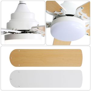 Ventilatore da Soffitto LED a Risparmio Energetico da 42 Pollici con 5 Pale, Motore DC Reversibile Silenzioso, Telecomando e Luce LED - Product Image 3