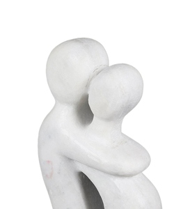 Escultura abstracta de pareja, figurita romántica, estatua minimalista moderna, decoración contemporánea para el hogar, escultura artística de mármol - Product Image 5