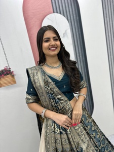 Wedding Special Trending Lehenga <b>Saree</b> Jacquard Silk Lehenga Choli Classic and Contemporary Traditional Bridal <b>Saree</b> for Wedding - Product Image 3