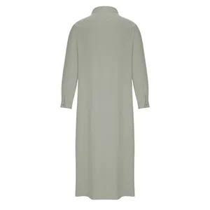 Jubba Modeste à Manches Longues, Vêtement Musulman, Jubba d'Arabie Saoudite, Kaftan Arabe, Thobe, Robe Longue pour Hommes - Product Image 6