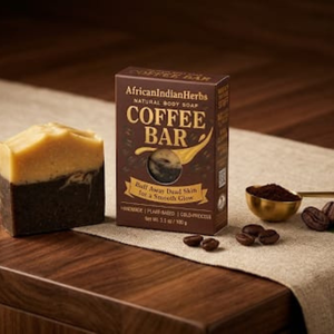 Jabón de Café Natural en Barra para Limpieza Facial y Corporal, Hidratación y Piel Saludable y Radiante - Product Image 1
