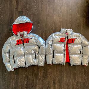 Custom Men's Windbreaker Ripstop Hooded Padded Bomber <b>Crop</b> Quilted Shiny Bubble <b>Jackets</b> Winter <b>Puffer</b> <b>Jacket</b> Down Coat for Men - Product Image 1