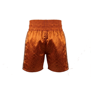 Shorts de boxe Muay Thai pour hommes, vêtements de combat MMA, logo imprimé par transfert thermique, logo en relief, chaîne, polyester extensible durable 120g, coupe classique - Product Image 4